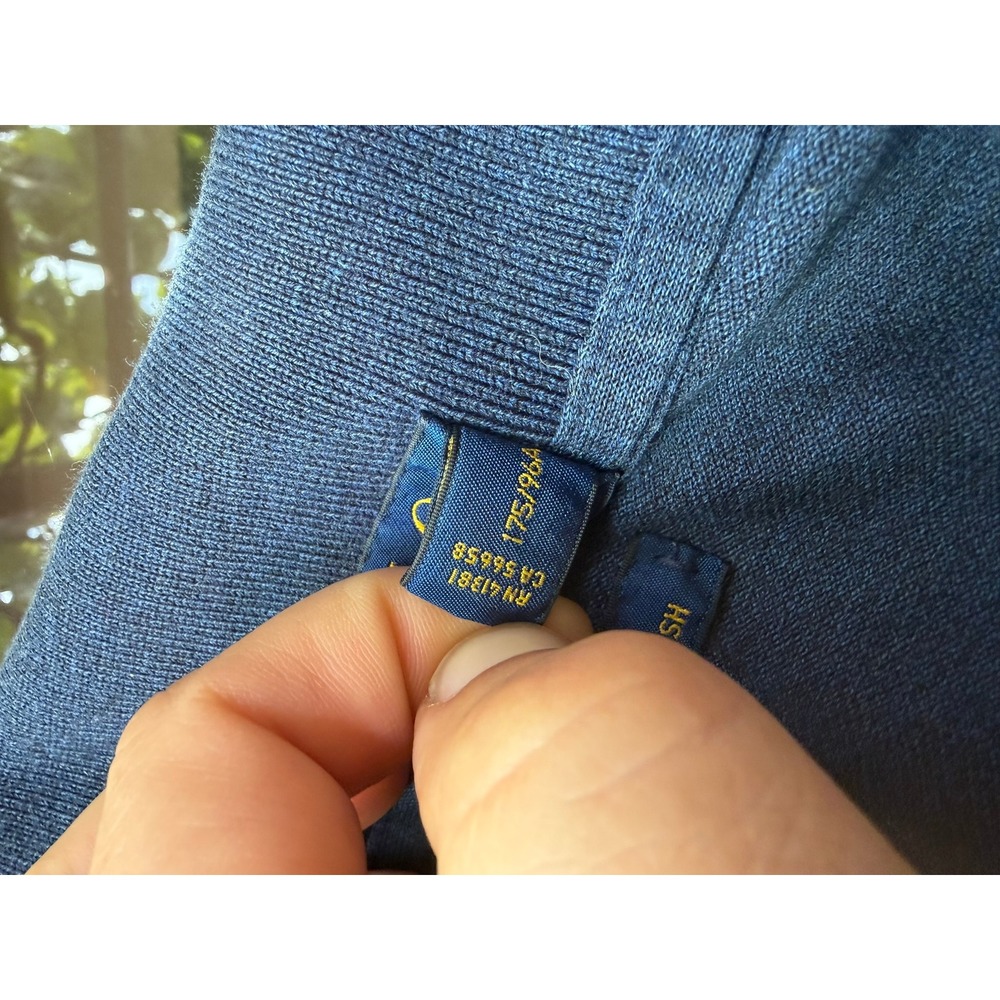Polo Ralph Lauren Mens Slim Fit Stretch Mesh Polo Shirt Blue Medium - Picture 5 of 11